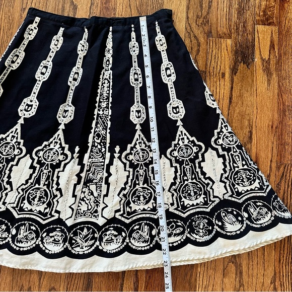 SilkLand Beaded A-line Skirt Two-Tone Petite - Picture 4 of 7